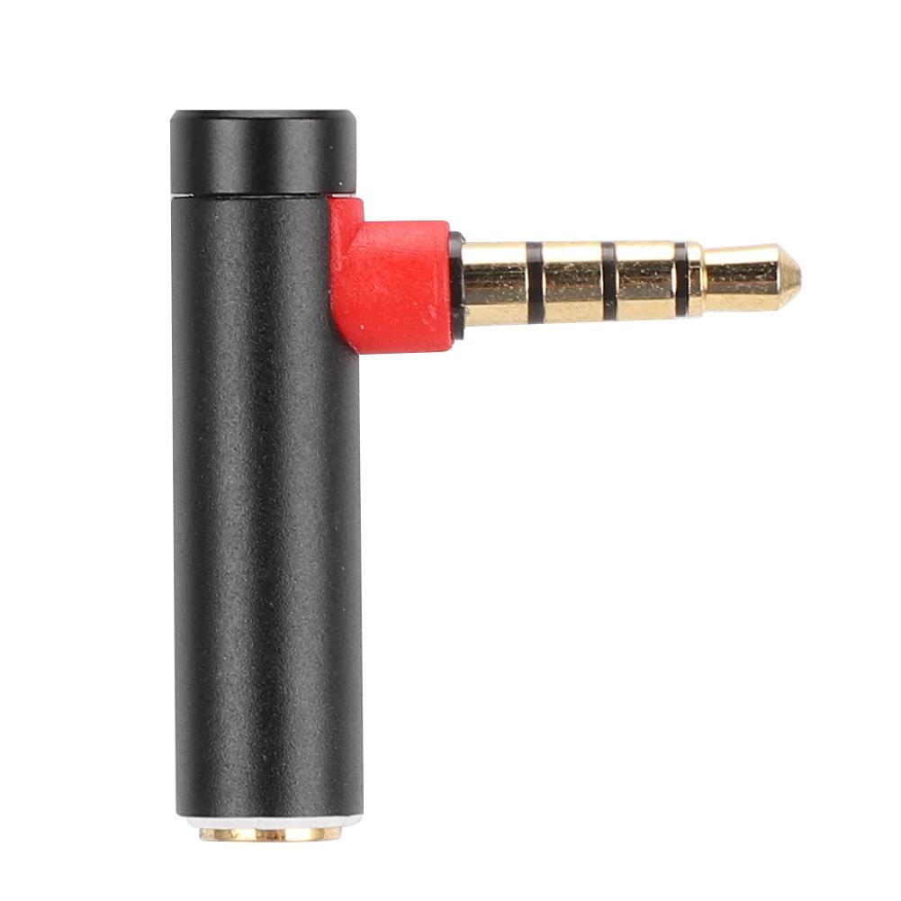 10 шт. переходников 3,5 мм «папа» — «мама» под углом 90 градусов для наушников, аудиоразъемы, черные