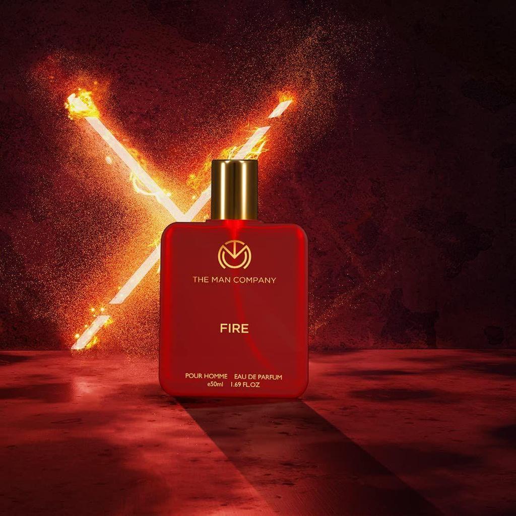 The Man Company Fire EDP - 50 мл | Парфюм Для Мужчин | Премиальный Стойкий Аромат | Свежий, Цветочный и Древесный | Подарок Для Мужчины