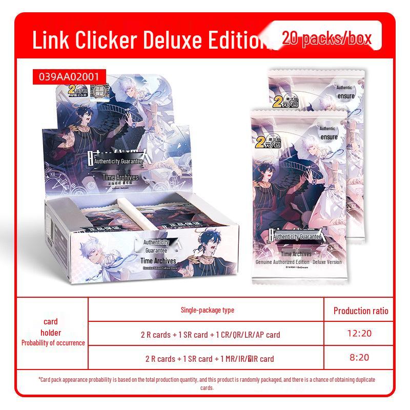 Оригинальная Jikashasha Time Agent Deluxe Edition 2 Юаня Упаковка Коробка для Колоды Архивных Карт