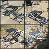 Portable Folding Camping Chair For Uneven Ground, Heavy Duty Fishing Camp Chair 4 Legs Adjustable Fishing Chair For Outdoor Sports, Backpacking, Beach