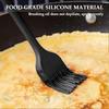 ZK- 6 Piece Kitchen Utensils Non-Stick Elastic Silicone Spatula, Kitchen Spatula Set with Brush for Baking Pastries (Black)