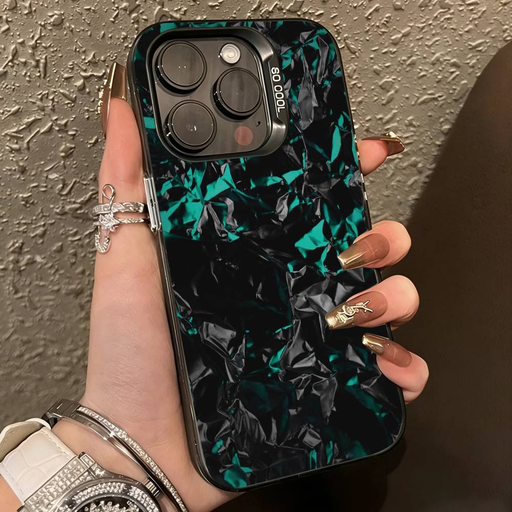 Чехол для телефона Fundas-t из кованого карбона для iPhone 17,16,15,14,13,12,11 Plus,Pro Max,XS, Цветной серебристо-черный чехол