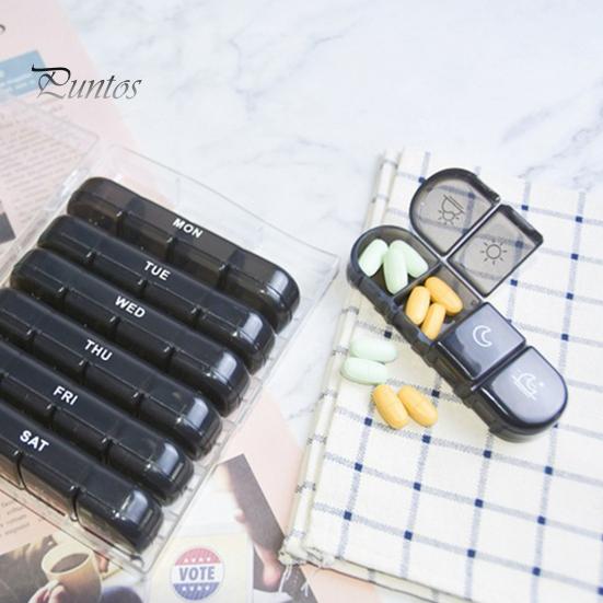 Разделенная аптечка, органайзер для таблеток на 7 дней, большая вместимость, несколько отделений, еженедельный контейнер для таблеток без содержания бисфенола-А