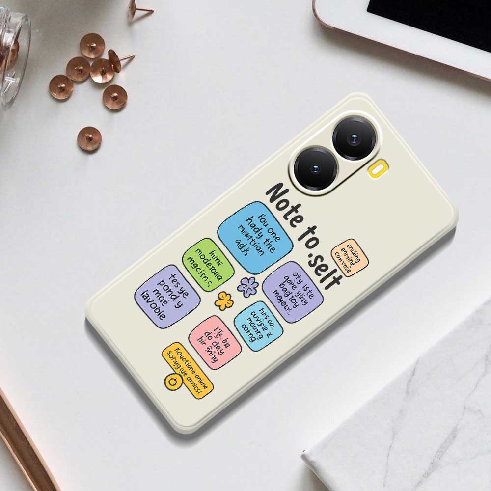 For Xiaomi Redmi Turbo 4 5G/Poco X7 Pro 5G Case Colored Sticky Notes Pattern Printing Straight Edge TPU Phone Back Cover