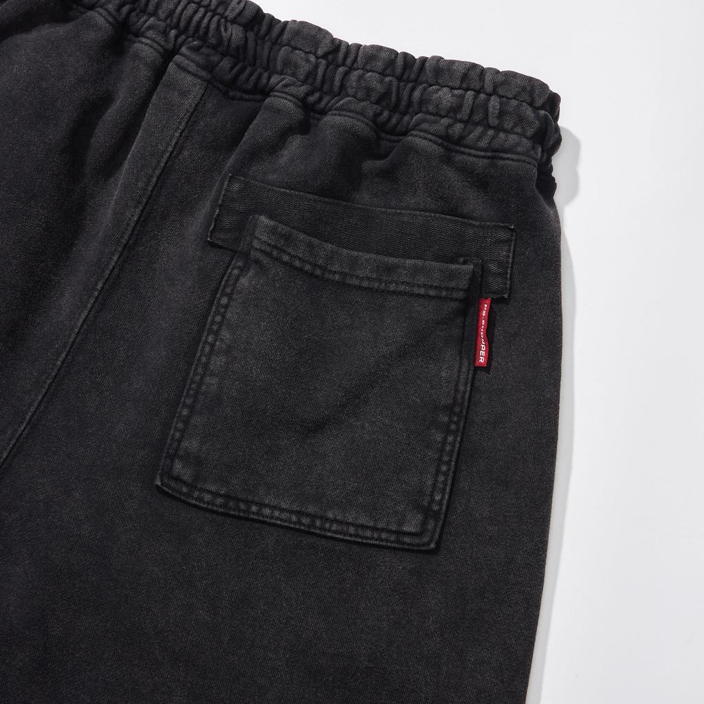 PSSHOPPER Stonewashed High-Density Shorts [Black]