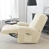 Solid Velvet Recliner Armchair Cover Non Slip Lazy Boy Single Sofa Covers Elastic Soft All-inclusive Couch Slipcover Living Room