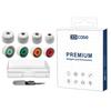 XDcase 4‑Pairs XS/S/M/L Silicone Ear Tips Kit, Noise Isolation Earbud Sleeves with Storage Case & Random‑Color Cleaning Pen