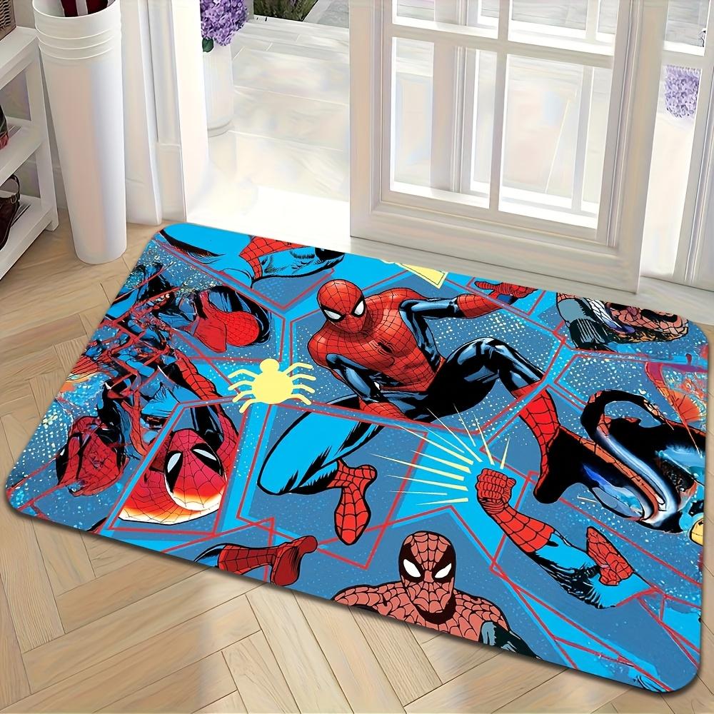 1pc Floor Mat, Designed with Superhero & Classic Heroes Theme, Multiple Sizes, Suitable for Living Room, Bathroom, Kitchen, H