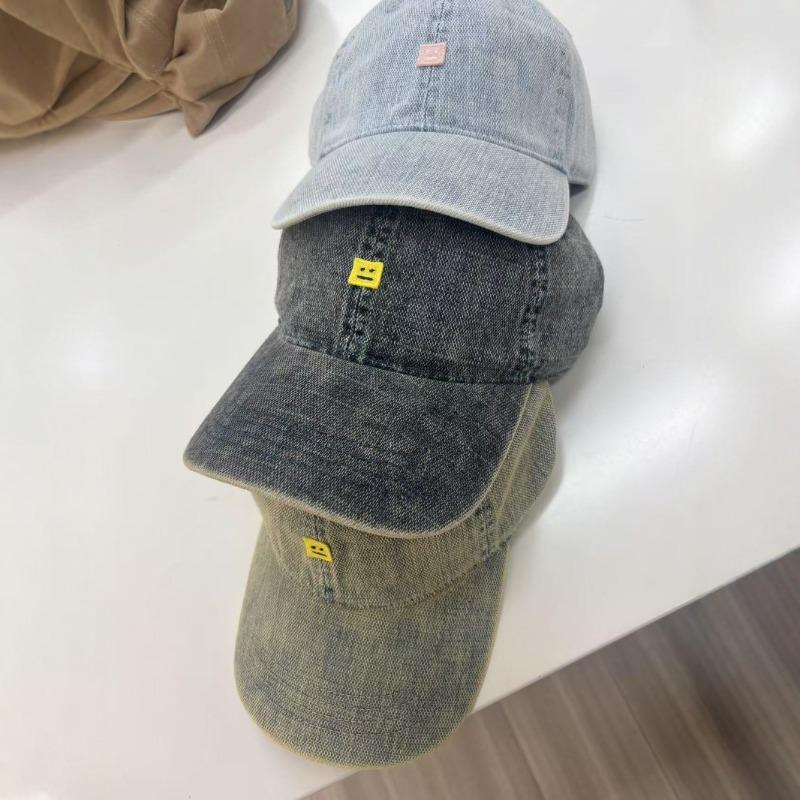 Correct Embroidery Smiley Face~ Embroidery Square Baseball Cap Children Casual Simple Couple Cap Men