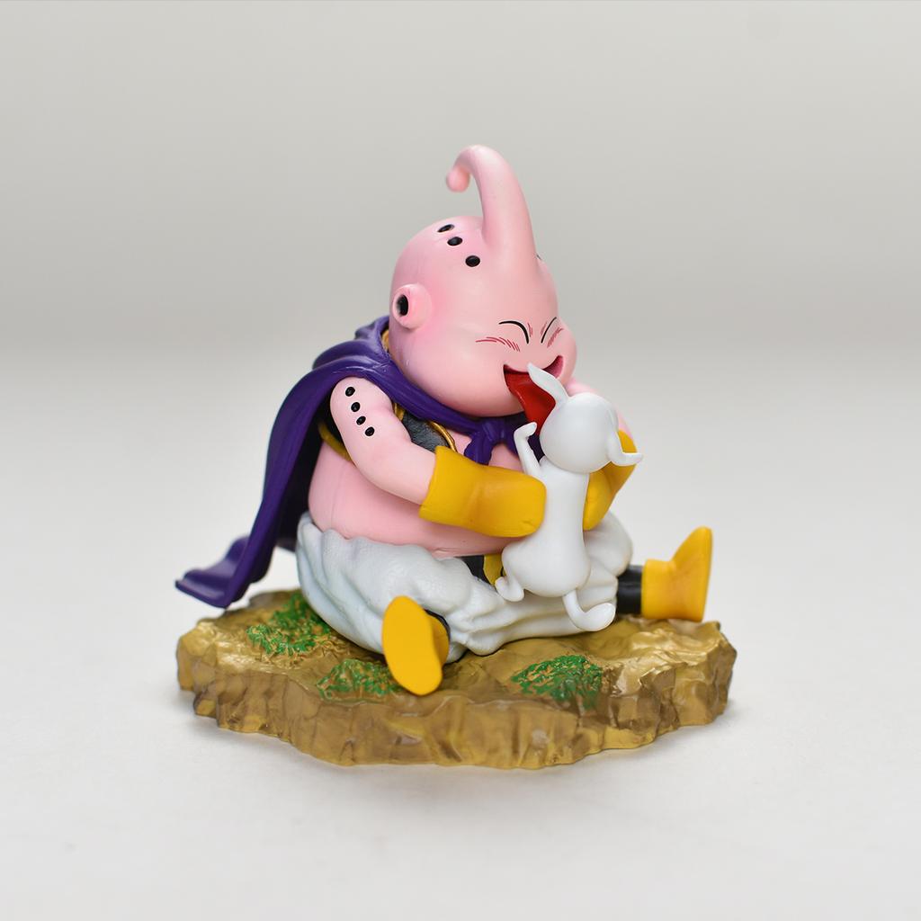 8cm Dragon Ball Majin Buu Anime Figures Q Version Figurine Pvc Statue Gk Model Toys Collectible Decoration Desktop Gifts