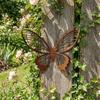 1/3PCS Hollow Double Layer Rusty Butterfly Wall Hanging Metal Butterfly Sculpture  Yard