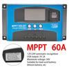 30/40/50/60/100A MPPT контроллер заряда солнечной батареи двойной USB ЖК-дисплей 12 В/24 В автоматический регулятор зарядного устройства панели солнечных батарей с нагрузкой