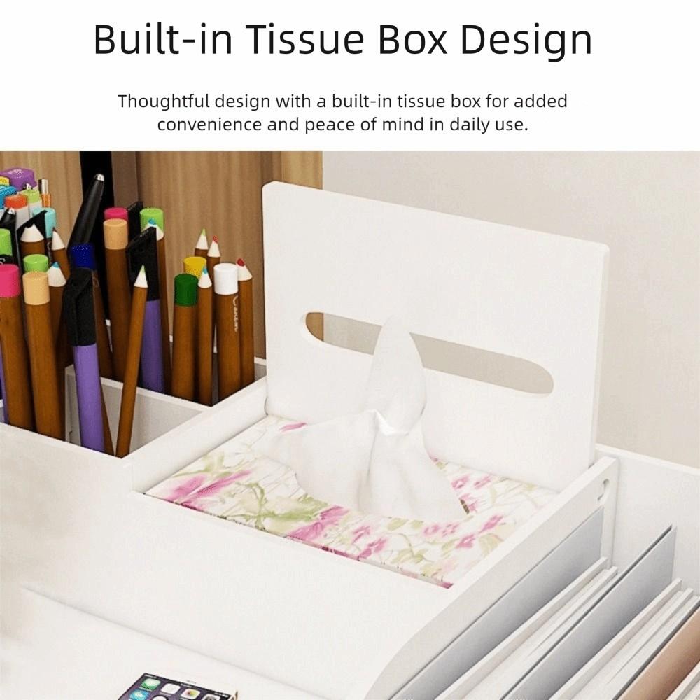 Large Capacity Desktop Organizer Space Saving File Holder File Sorter Library