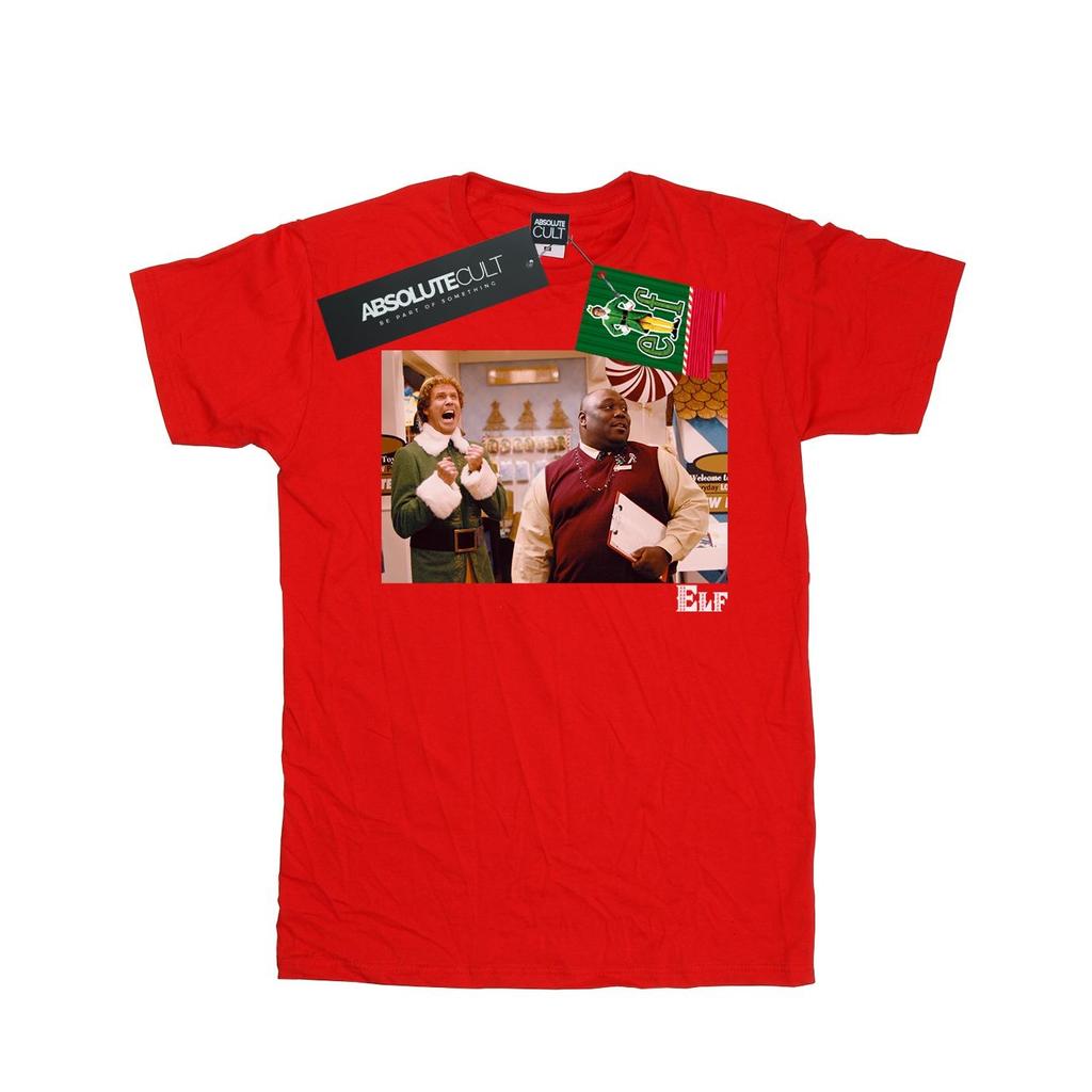 Elf Mens Christmas Store Cheer T-Shirt