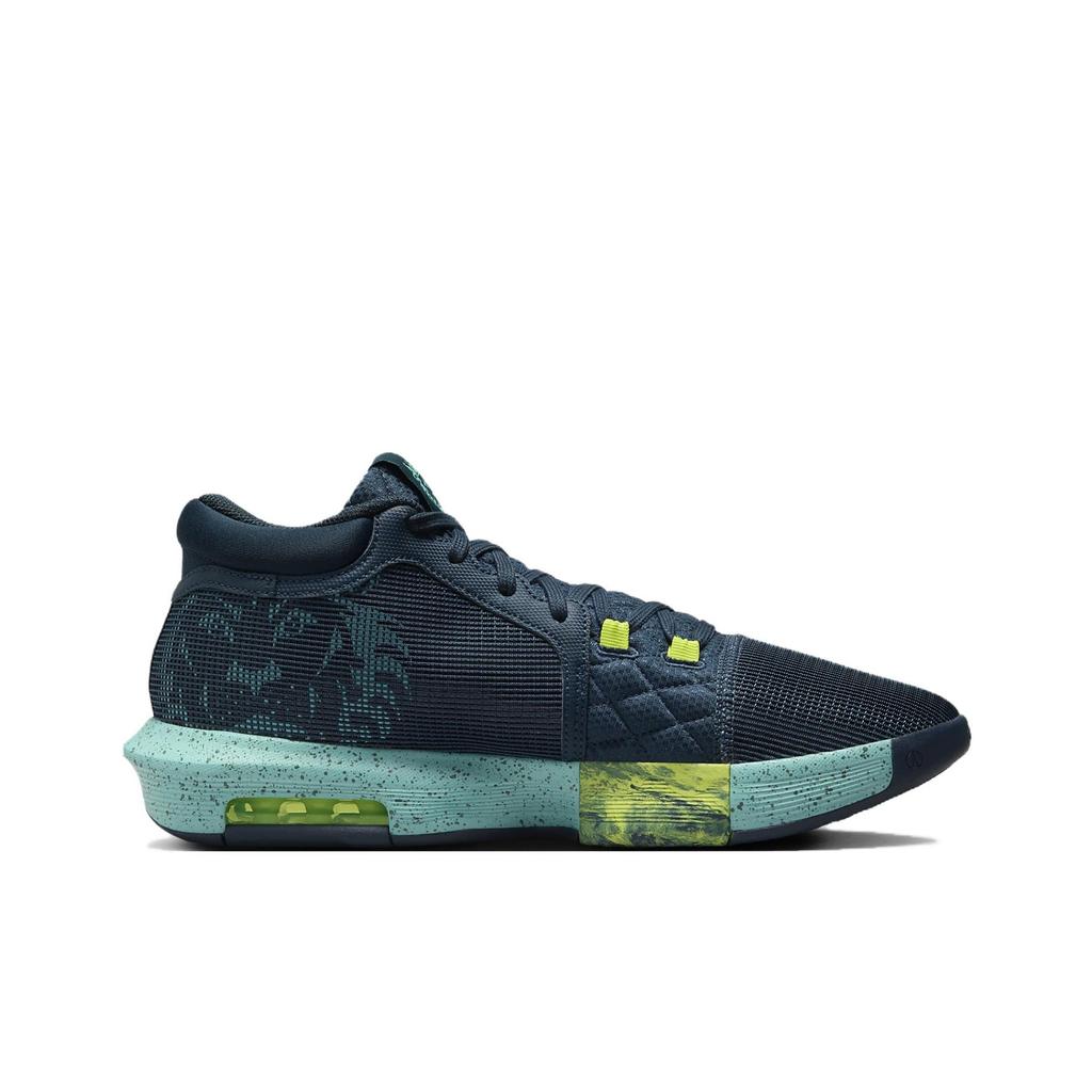 Nike LeBron Witness 8 Comfortable Lightweight Slip-Resistant Durable Mid-Top Basketball Shoes Unisex sneakers Blue FB2237-402