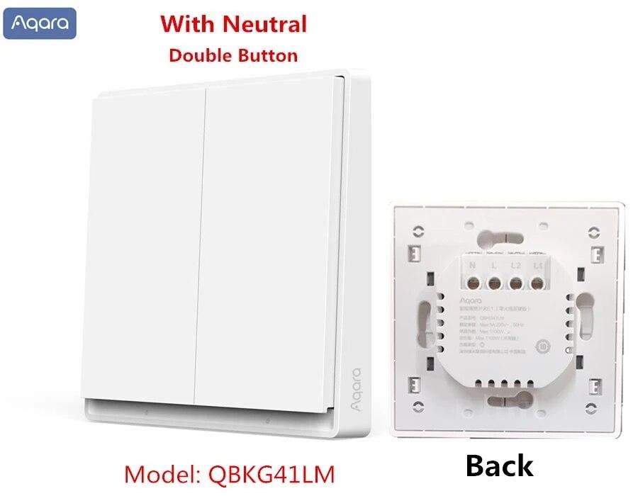 Xiaomi Aqara Smart Wall Switch E1 ZigBee 3.0 With Neutral Wire Smart Switches Work with Aqara Homekit