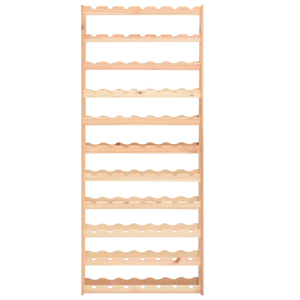 77 Bottle Wine Rack in Pine Wood