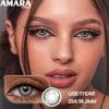 AMARA 1Pair Цветные контактные линзы WUSU Мягкие линзы Красота Линзы для глаз Темно-синие цветные контактные линзы Косметика для глаз Годовое использование