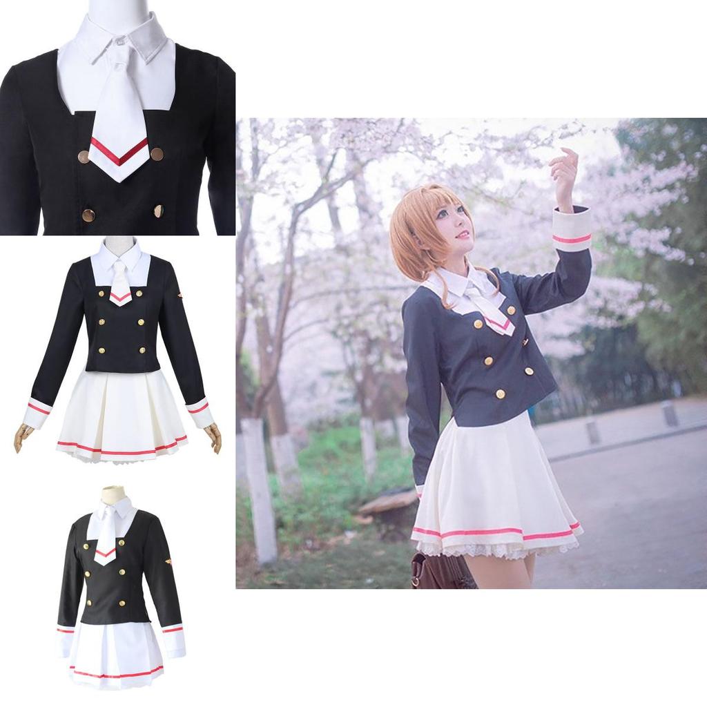 Полный костюм для косплея Картоловки Сакуры Киномото с изысканным дизайном и идеальной посадкой