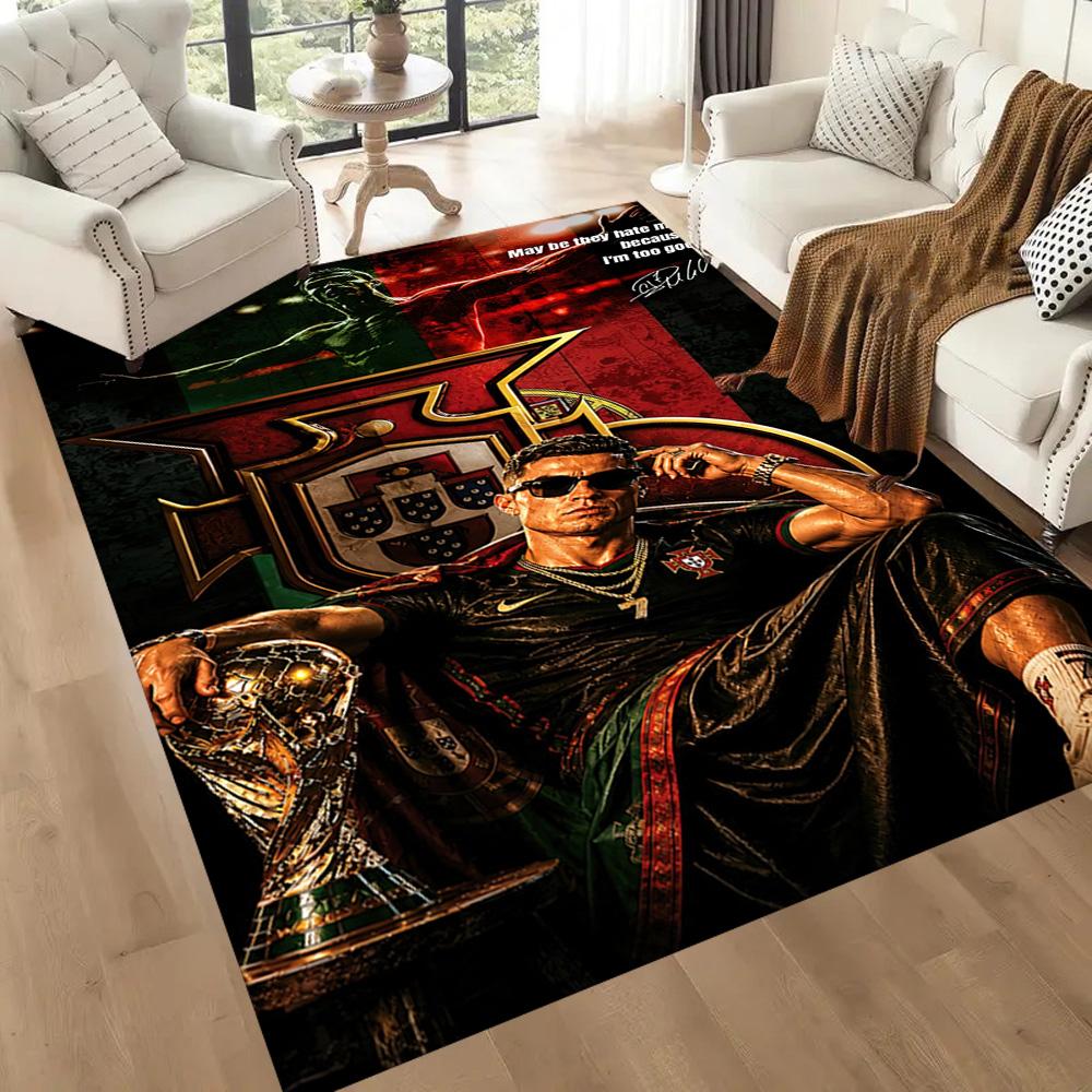 Cristiano Ronaldo Floor Rug Office Rug Suitable For Dining Room Kitchen Balcony Playrooms Antislip Rug Office Home Decor