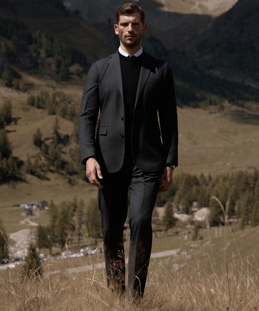 THEKNITCOMPANY (M) Zermatt Wool Tailored Slacks 2 Colors