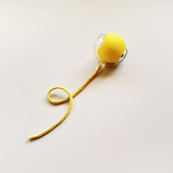 Интерактивная игрушка для кошек «катящийся мяч» Активируемая движением электрическая игрушка-мяч с длинным хвостом 3 режима Умная светодиодная игрушка для кошек для домашних кошек