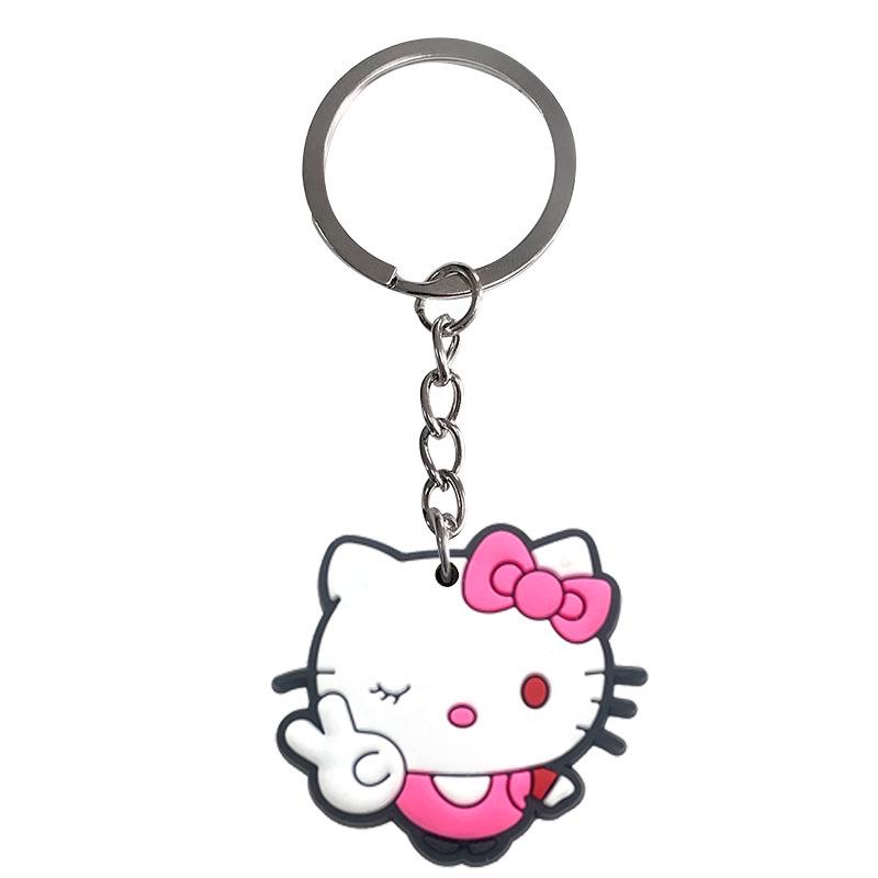 Брелок HelloKitty Мягкий резиновый кулон - Маленький подарочный аксессуар