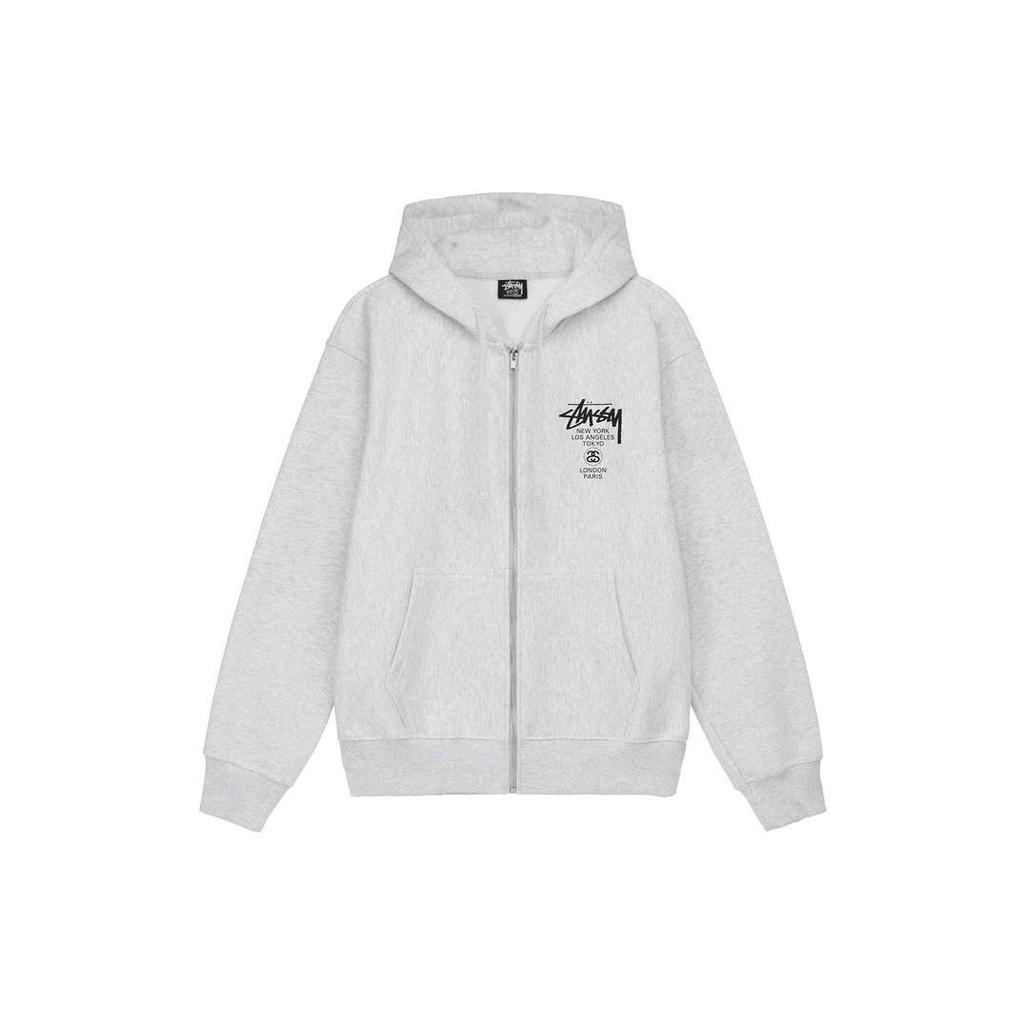 Stussy World Tour Zip Hoodie Navy 3973713