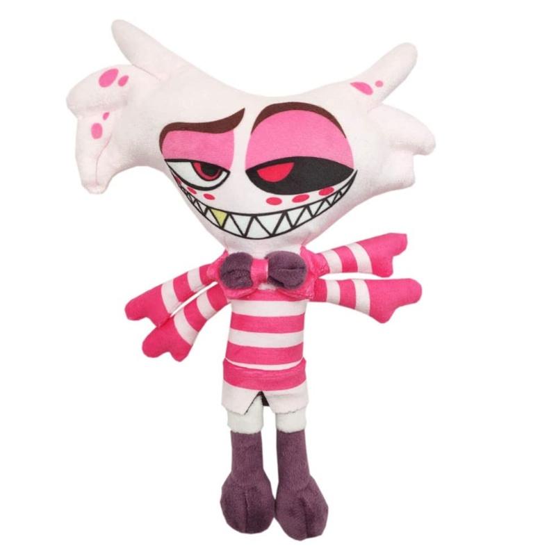 Плюшевая игрушка Ангел Даст из Hazbin Hotel 25 см Мягкая Милая Набивная Кукла Идеально Подходит Для Детей Фанатов Подарок