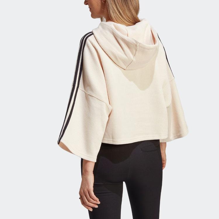 (WMNS) adidas Crop Hoodies 'Beige' Women's IC5461