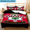 3pcs Fc Crest Design Printed Bedding Set Duvet Cover Closure Includes 1 Duvet Cover & 2 Pillowcases Bedding Sets Home Decor Gifts