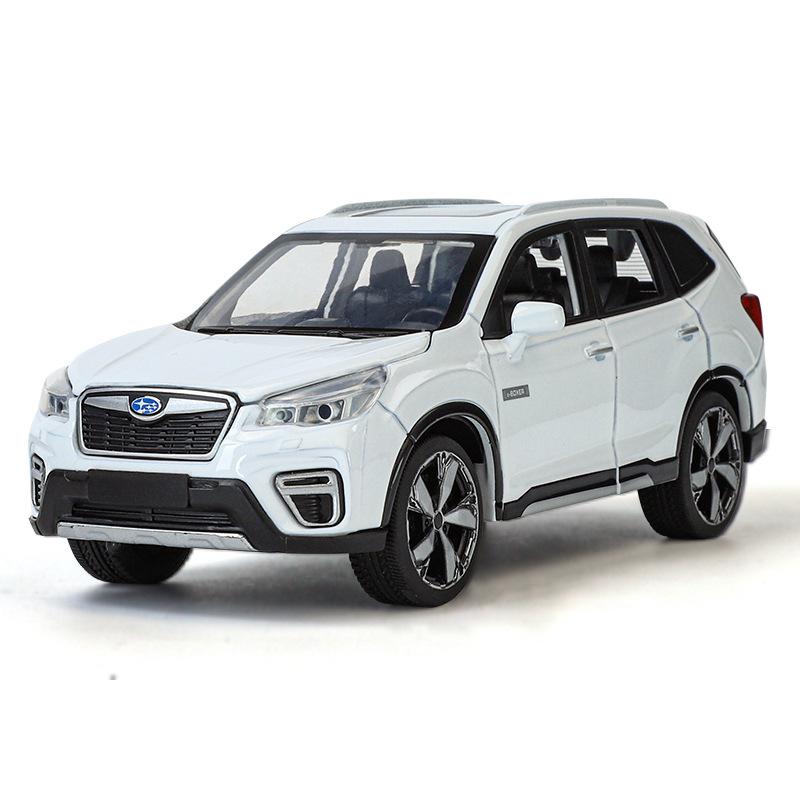 1/30 Subaru Forester Внедорожник Сплав Мускул-кар Модель Звук и Свет Оттяни Назад Детская Игрушка Коллекционные Предметы Подарок на День Рождения