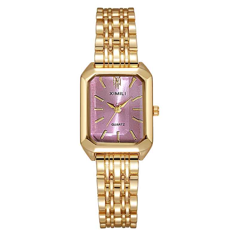 Stainless Steel Strap Watch Women Quartz Wristwatch Student Simple Square Quartz Watches