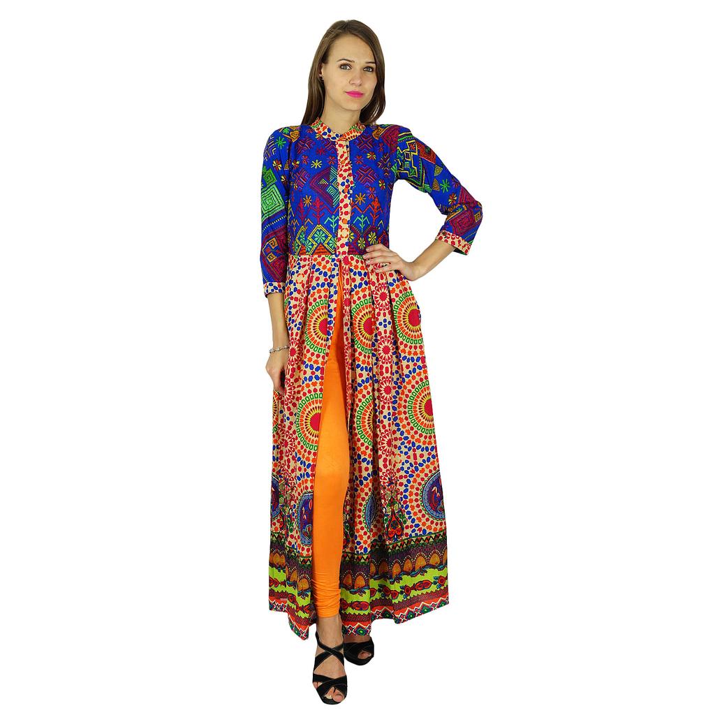 Phagun Bollywood Kurta Indian Women Ethnic Cotton Designer Kurti Tunic Dress