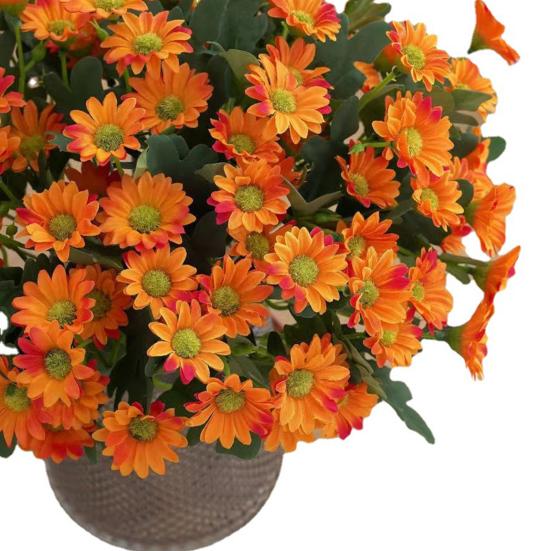 Искусственные ромашки, реалистичные искусственные цветы, многоразовые искусственные цветы со стеблем, фотография