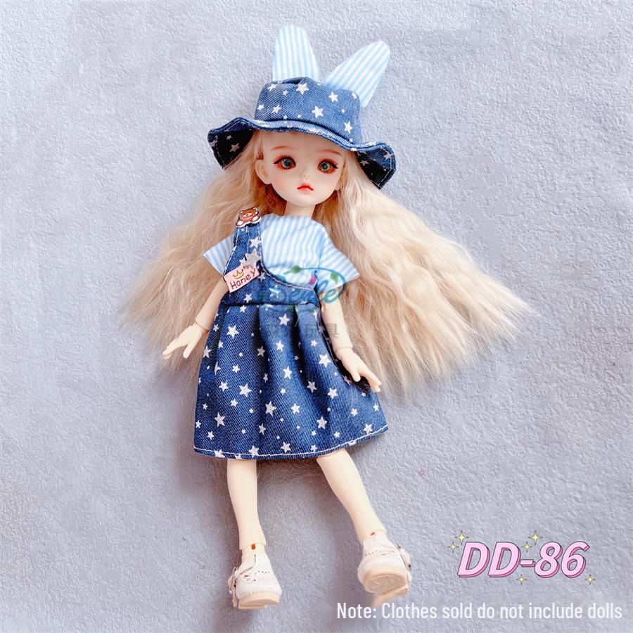 30 Cm 6-Point BJD Doll Dress Set - Lolita Style Clothes for Doll Dress-Up