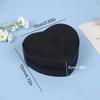 2025 Heart-Shaped Jewelry Box Portable Travel Necklace Pendant Ring Earrings Storage Leather Zipper Cute Jewelry Organizer Box
