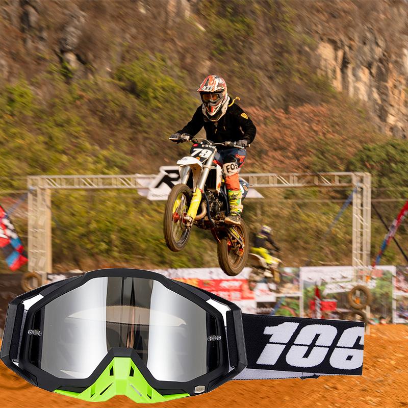 Motorcycle glasses MTB off-road goggles replacement lens single layer glasses bag