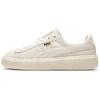 Suede Platform Low Top Sneakers Women Sneakers Off-White Gold 365621-02