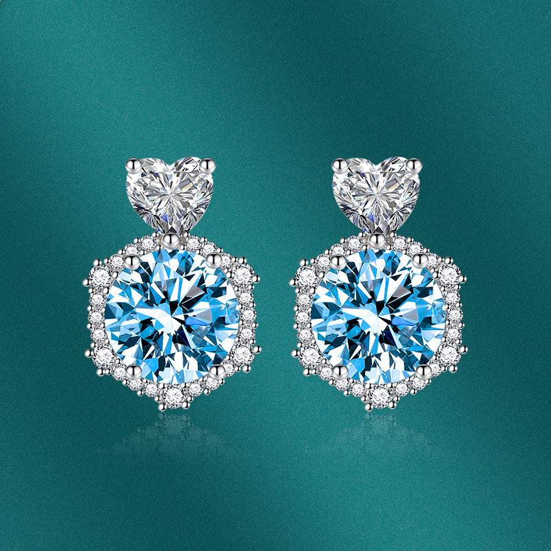 Sace Gems Серьги с цирконием для женщин. Серьги для свадебной вечеринки представлены в различных цветах, включая розовый, желтый, синий и красный.