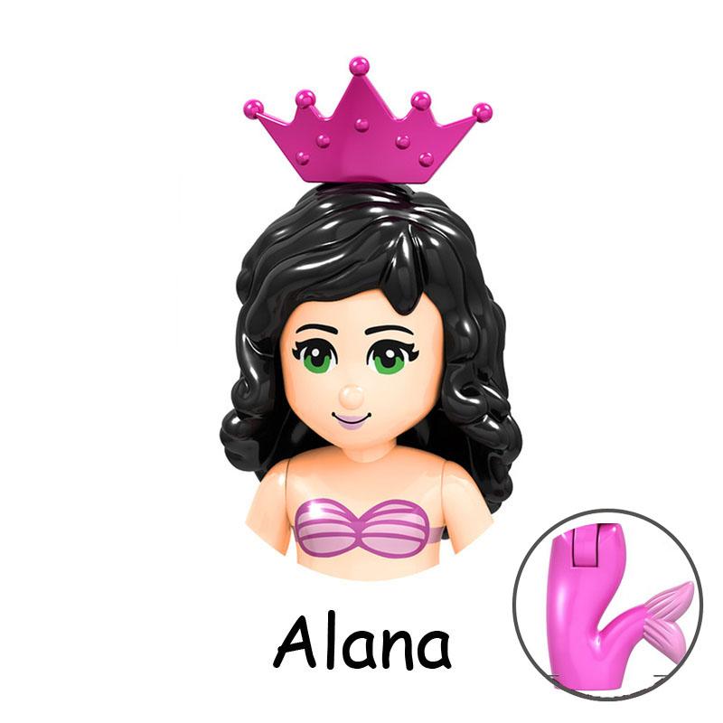 Нетоксичные сказочные принцессы дети Белль Чудовище Золушка Анна Оливия Модель Фигурка Блоки Конструктор Строительные Кирпичики Игрушки Для Детей