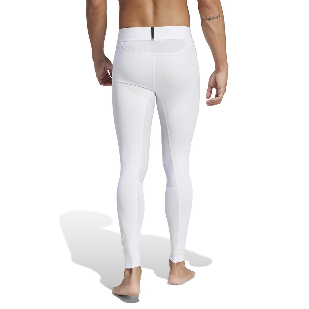 adidas Футбольные спортивные тайтсы Techfit длинные леггинсы KQA55 белые мужские (JN7353) J/XL