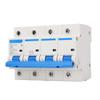 125A 4P Miniature Circuit Breaker 400V Air Switch PC Flame Retardant Overload Guard Manual Transfer Switch for Home