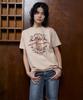 MAGOODGAN Lydia 3625 Pigment Mermaid Semi-Overfit Cream Short Sleeve Tee