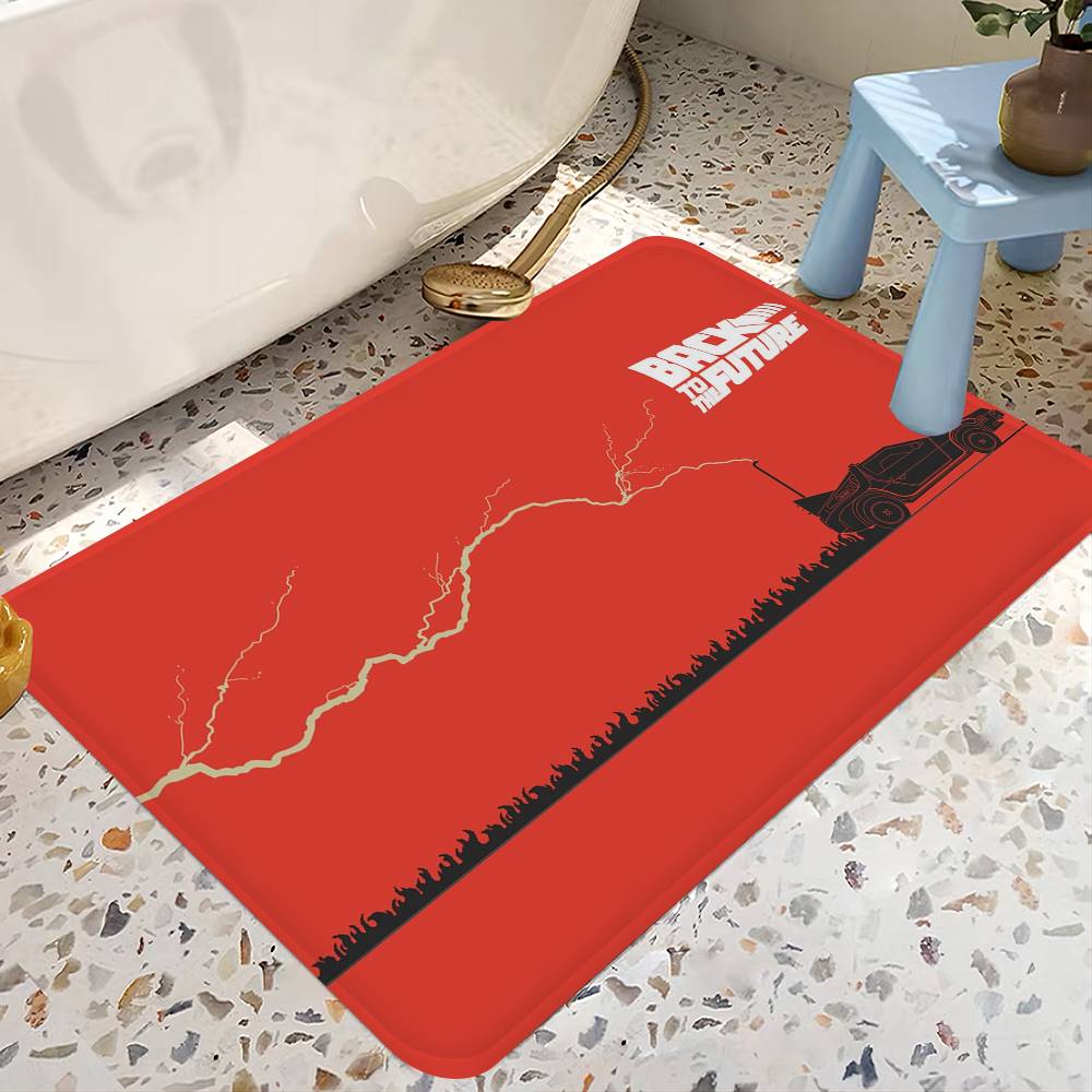 Comedy Movie Back To The F-Future Floor Mat Rectangle Anti-slip Home Soft Badmat Front Door Indoor Outdoor Mat Welcome Doormat