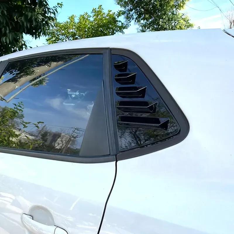 Для Volkswagen VW Polo MK5 6R 6C 2011- 2017 АБС-пластик Заднее окно Четверть Жалюзи Накладка Заднего окна Боковой вентиляционный проем Отделка Автомобильные клейкие детали