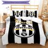 3Pcs Custom Name Juventus Football Club Bedding Set Duvet Cover Closure Includes 1Duvet Cover 2Pillowcases Soft And Comfortable For All Seasons