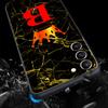 Marble Letter Phone Case For Samsung Galaxy S26 Ultra S25 Plus S24 FE S23 S22 5G S21 S20 Cover Black Soft