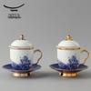 Auratic Maritime Pearl 4-Piece Ceramic Tea Cup Set