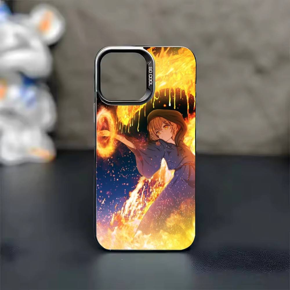 S-Silent Witch M-Monica Чехол для телефона для iPhone 17,16,15,14,13,12,11,Pro Max,Plus Конфетный Серебристый Чехол